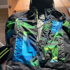 Boys size M 10/12 jacket with gloves